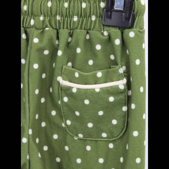 Sweet Honey Army Green White Polka Dot Pajama Set Size 12m Button Front.... - Picture 8 of 12